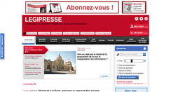 Desktop Screenshot of legipresse.com